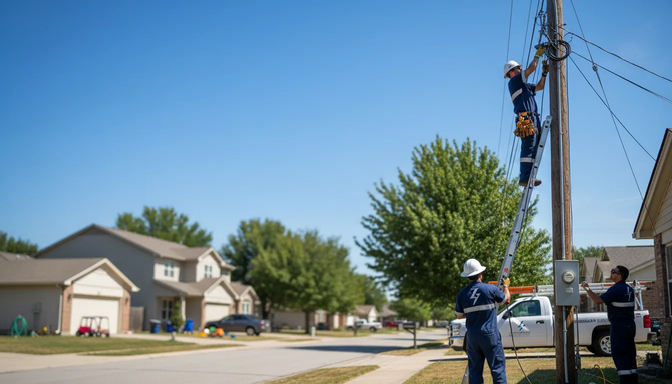 Residential electrician providing installation services in Concepcion, TX